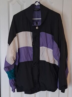 Dior Monsieur Black and Purple 90's Vintage Jacket